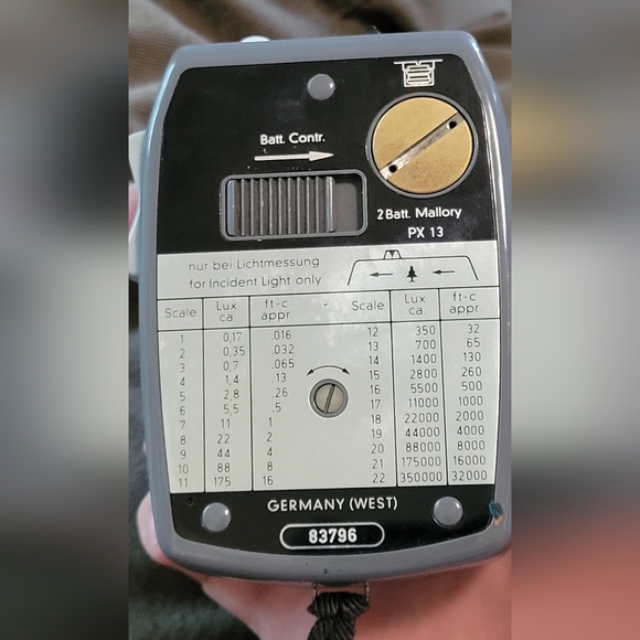 Vintage Gossen Lunasix  Professional Photo Light Meter, West Germany Untested - Picture 3 of 7